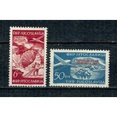 Iugoslavia 1951 - Parasutism, serie neuzata