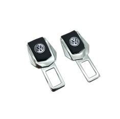 Set 2x Adaptoare Centura Siguranta Falsa MRG M1089,Piele Chrome Volkswagen C1098 foto
