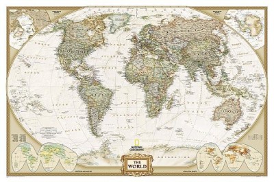 World Executive, Laminated: Wall Map foto