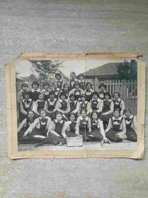 FOTOGRAFIE VECHE - GRUP DE ELEVE. INTERBELICA. 74-238047 foto