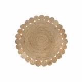 Covor DKD Home Decor 200 x 200 x 1 cm Natural Maro Poliester Iută