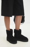 Answear Lab cizme de zapada din piele intoarsa culoarea negru