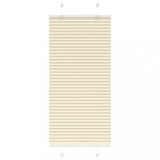 vidaXL Jaluzea plisată Crem 55x100 cm Lățime țesătură 54,4 cm