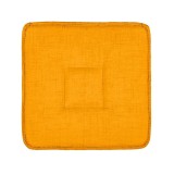 Perna pentru scaun, 39x39 cm, Galben, Bumbac/Poliester, ATU-080225