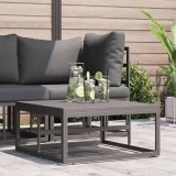 vidaXL Mobilier pentru Exterior Negru Aluminiu 42008028