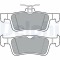 Set placute frana spate DELPHI, Ford Fiesta VII (Hj, Hf), 05.2017-, spate; puntea spate