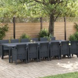 Set Dining Grădină vidaXL 13 Piese Antracit Poliratan