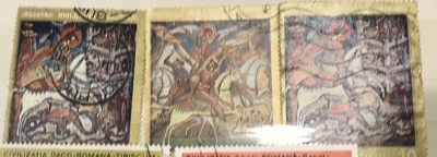 (F) Timbre Serii Romania Arta Icoane foto