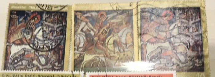 (F) Timbre Serii Romania Arta Icoane