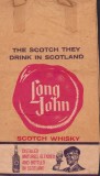 PG22 Pungă din h&acirc;rtie cu reclamă la whisky &bdquo;Long John&rdquo;