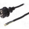 Cablu alimentare AC, 5m, 3 fire, culoare negru, cabluri, CEE 7/7 (E/F) mufa, SCHUKO mufa, PLASTROL - W-97269