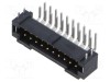 Conector SAMTEC T2M 20 pini PCB-PCB soclu tată &icirc;n unghi 2,6A THT aurit
