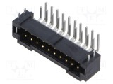 Conector SAMTEC T2M 20 pini PCB-PCB soclu tată &icirc;n unghi 2,6A THT aurit