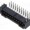 Conector SAMTEC T2M 20 pini PCB-PCB soclu tată &icirc;n unghi 2,6A THT aurit