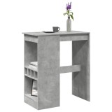 vidaXL Masă de bar cu raft gri beton 90x47,5x103,5 cm lemn prelucrat 854340