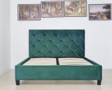 Pat Hypnotic 160x200 cm Tapitat Catifea Verde Somiera Inclusa (cod ML 1705-14)