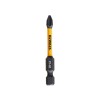 Set 2 biti pentru insurubare de impact, DeWalt Flextorq DT70532T-QZ, profil Phillips, PH 2, 57 mm