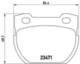 BREMBO P 44 006 PRIME LINE set placute frana,frana disc