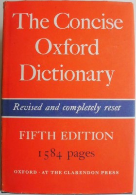 The Concise Oxford Dictionary foto