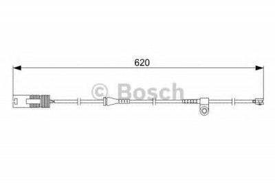 Senzor de avertizare,uzura placute de frana BMW Seria 7 (E38) (1994 - 2001) BOSCH 1 987 474 955 foto