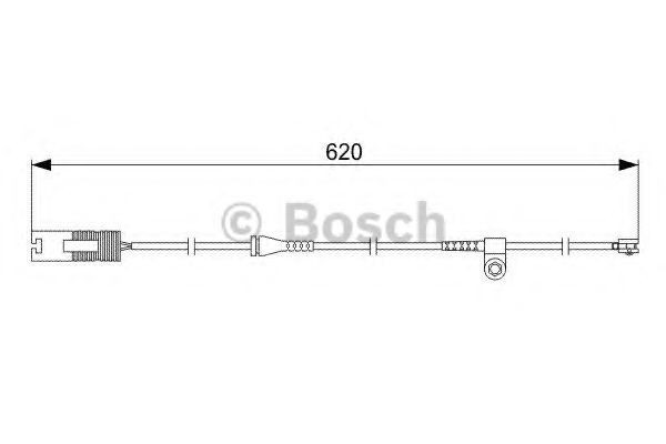 Senzor de avertizare,uzura placute de frana BMW Seria 7 (E38) (1994 - 2001) BOSCH 1 987 474 955