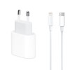 Incarcator PCS A2347 compatibil cu iPhone Apple, cu cablu de date, Type-C la tip Lightning, Fast charge 20W,