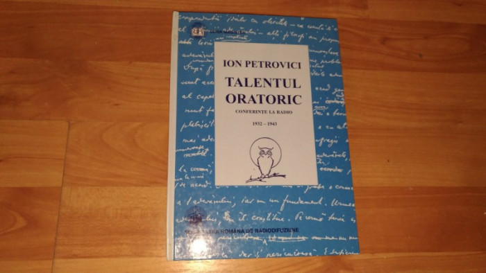 TALENTUL ORATORIC-ION PETROVICI