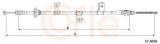 Cablu frana de parcare Kia Rio I, Rio II Motor 1.3, 1.4 16V, 1.5, 1.5 16V, 1.5 CRDi, 1.6 16V, 1.6 Cvvt, parte montare spate, dreapta, lungime