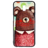 Husă Samsung Galaxy J6 Plus, Model Bear, Protecție UV, Sticlă Copiată, Premium