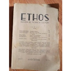 Ethos. Revista de teorie a culturii anul II, nr.3-4