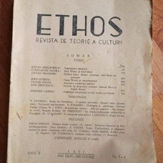 Ethos. Revista de teorie a culturii anul II, nr.3-4