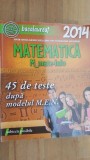 Matematica: 45 de teste dupa modelul M.E.N. - Adrian Zanoschi, Gheorghe Iurea