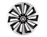 Cumpara ieftin Set 4 capace roti Fox Gri-Negru R16 pentru gama auto Seat, Autohelix MSA