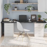 VidaXL Blat de masă maro 220x50x(2-4) cm, lemn masiv stejar tratat