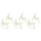 vidaXL Renii LED cu 180 LED 6 pcs Multicolor PET 3399387
