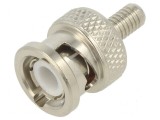 Conector BNC mufă tată drept 50&Omega; pentru cabluri RG174, RG316 - crimpat PTFE