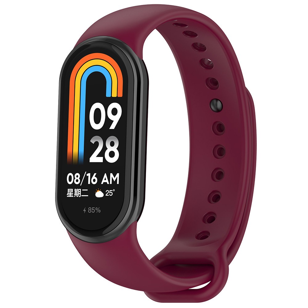 Curea pentru Xiaomi Mi Band 8 8 NFC - Techsuit Watchband (W014) - Wine Red  | Okazii.ro