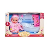 Bebelus cu Sunete + Cadita si Accesorii, in cutie