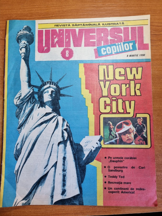 revista universul copiilor 8 martie 1990-benzi desenate,art. ovidiu sabau