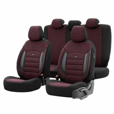Set huse scaune PREMIUM, Universale, fractionate OTOM SPORT PLUS 103 negru foto