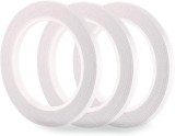 Set de 3 role adezive pentru mestesuguri Fepito, bumbac, alb, 30 m x 6 mm