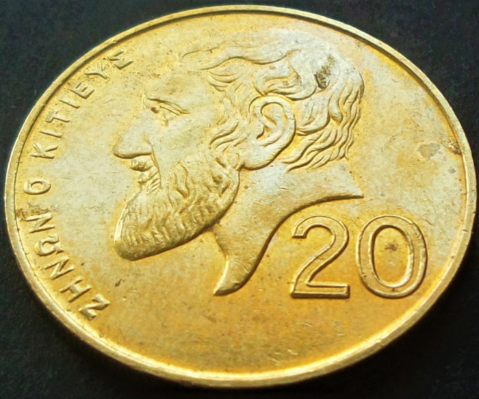 Moneda 20 CENTI - CIPRU, anul 2001 *cod 1572 A
