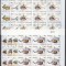 Vietnam 1989 Helicopters, 12 imperf. set in block, used T.222