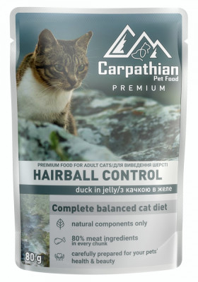 Hrana Umeda pentru Pisici 100g Hairball Control Rata Jeleu foto