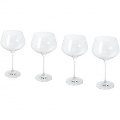 Set 4 pahare de gin, Seasons by AleXer, 21OCT0126, 26 x 23.8 x 26 cm, Sticla, Transparent, breloc inclus foto