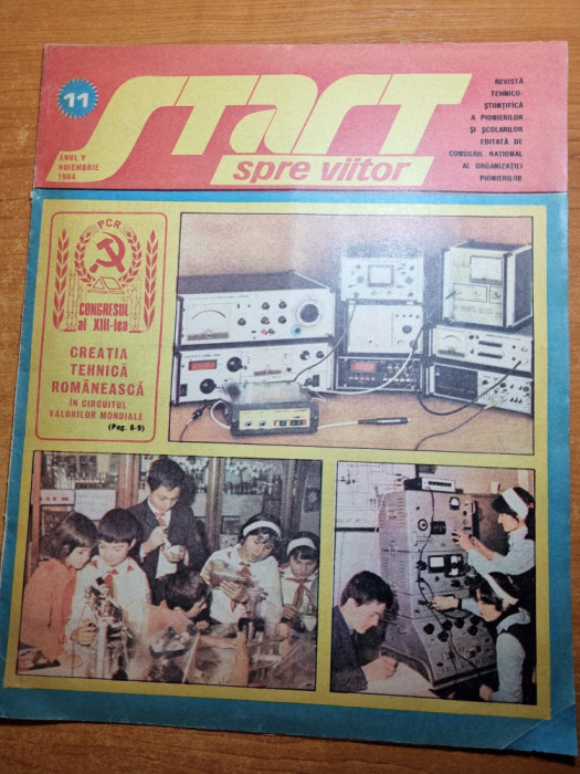 revista pentru copii - start spre viitor - noiembrie 1984