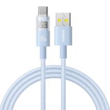 Baseus - Data Cable Display 2 (P10382701311-01) - Fast Charging, USB to Type-C, Digital Display, 100W, 2m - Galaxy Blue