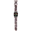 Curea pentru Apple Watch 1/2/3/4/5/6/7/8/9/10/SE/SE 2 (38/40/41/42mm) - Hello Kitty Strap Silicone Tags Graffiti (HKAWMSDGPTP) - Pink