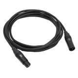 Cablu xlr mama tata, audio, profesional, 3m lungime, 6mm grosime, negru