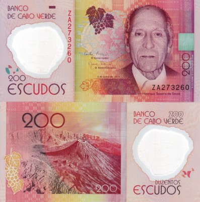CAPUL VERDE 200 escudos 2014 REPLACEMENT polymer UNC!!! foto
